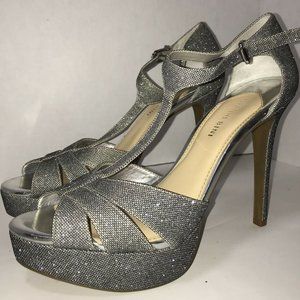 Gianni Bini Glitter Platform Heels Stilletto